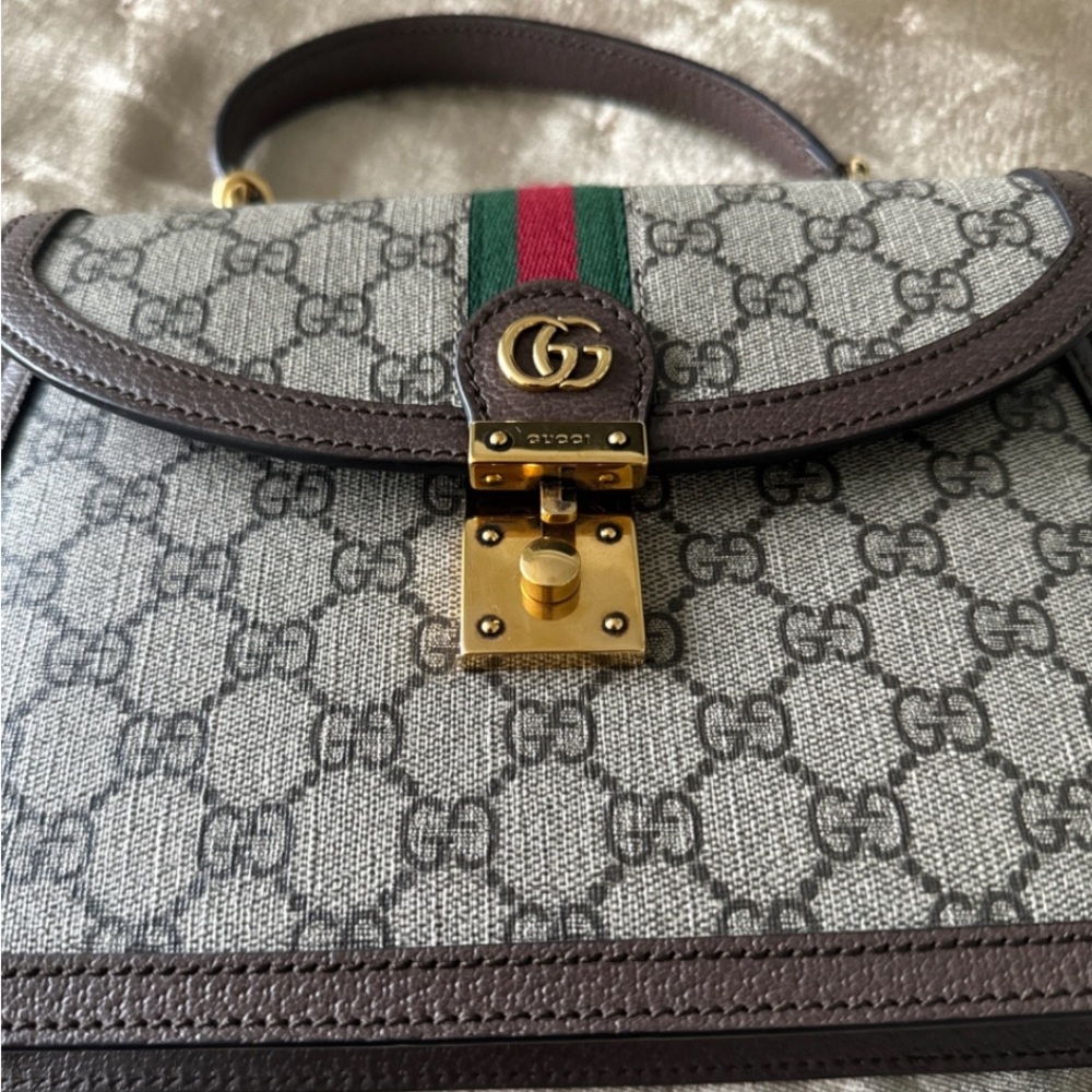 OPHIDIA GG SMALL TOP HANDLE BAG